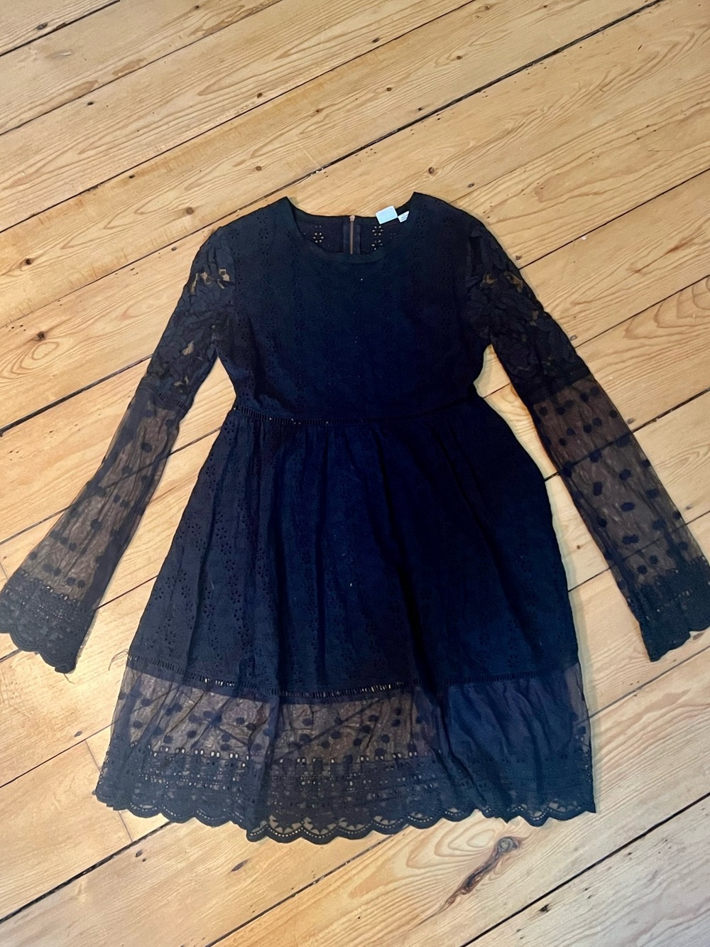 Somedays Lovin Black Lace & Eyelet Dress